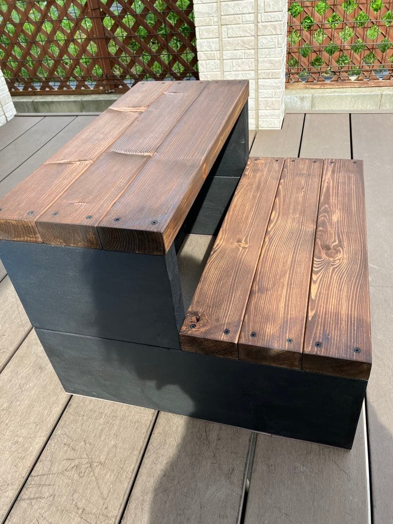 ハンドメイド　階段　屋外可