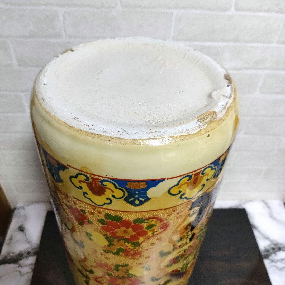 中国美術 美人画 傘立て 45.5cmサイズ