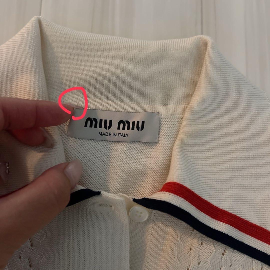 J-HOPE 着用　MIUMIU ミュウミュウ ニット 半袖 ポロシャツ