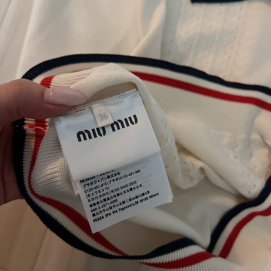 J-HOPE 着用　MIUMIU ミュウミュウ ニット 半袖 ポロシャツ