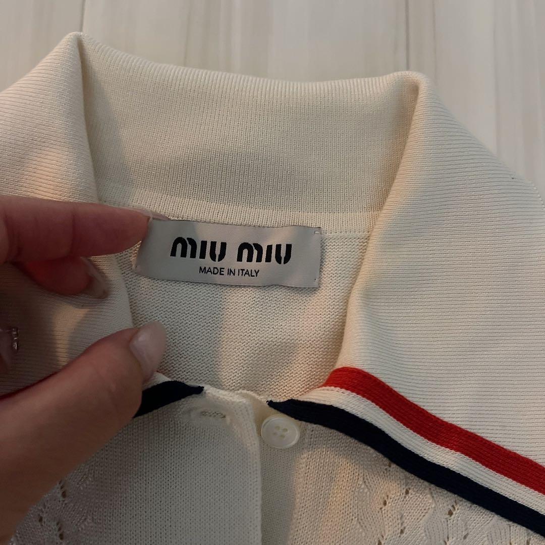 J-HOPE 着用　MIUMIU ミュウミュウ ニット 半袖 ポロシャツ