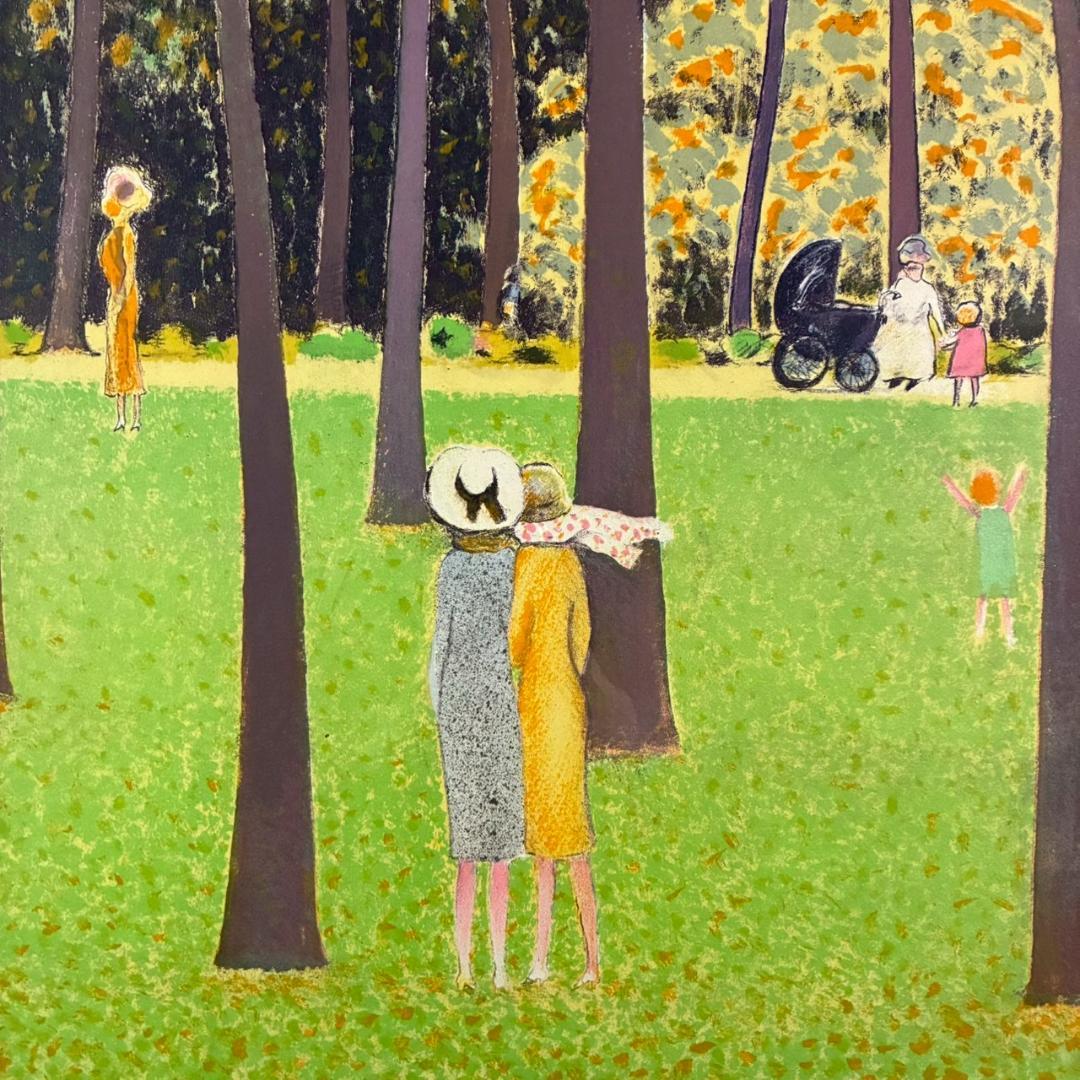 ジャン＝ピエール・カシニョール「大きな木」リトグラフ 大作 サイン入 豪華額装