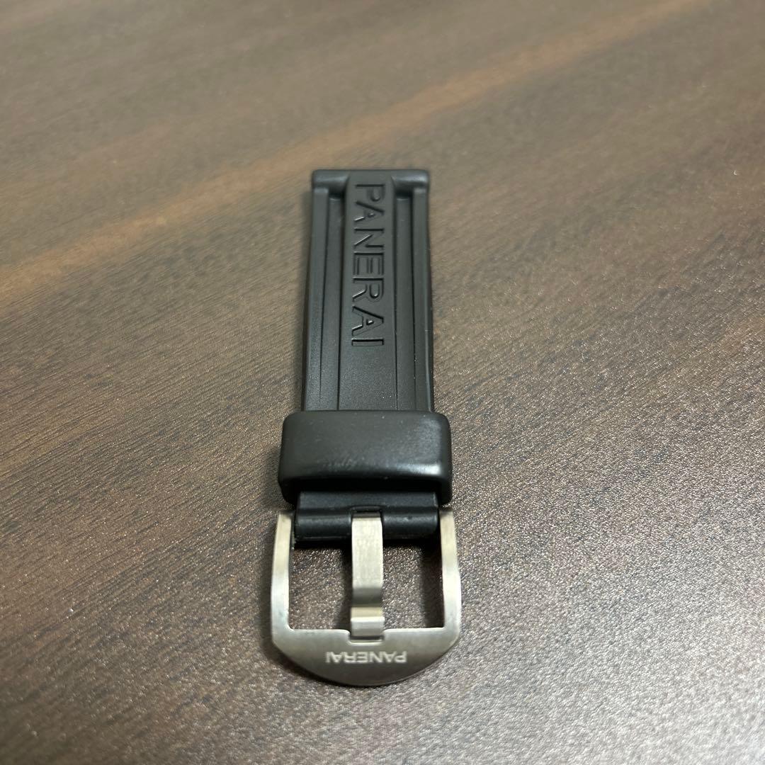 パネライ　純正ベルト　ラバー、バックル　ブラックカラー 40ミリ用