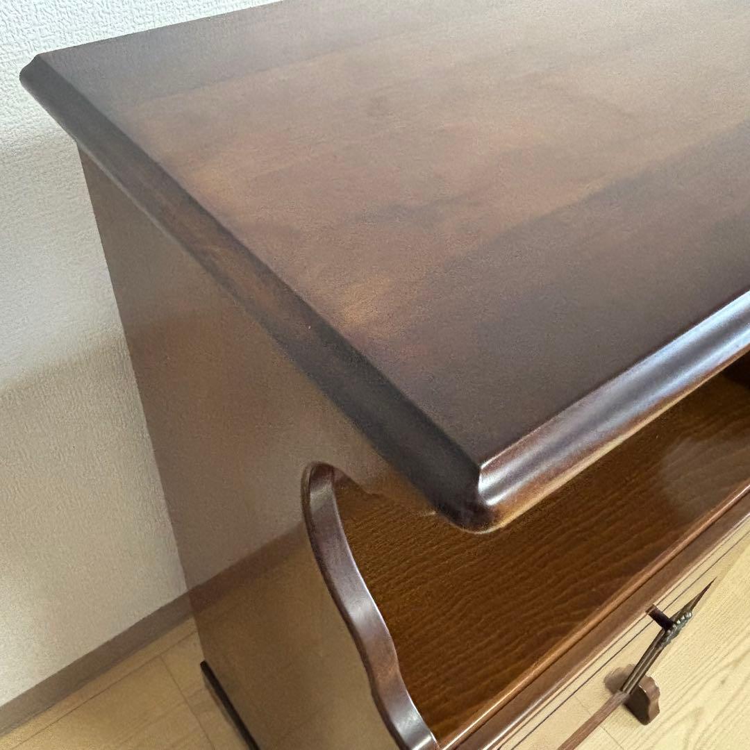 【美品】Karimoku カリモクコロニアル 電話台 サイドキャビネット