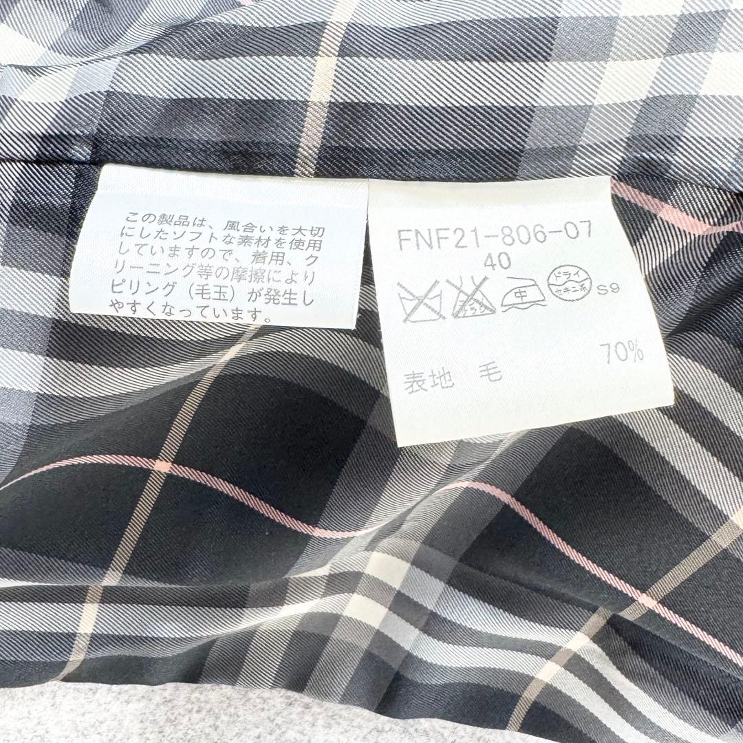 【極美品】BURBERRY BLUE LABEL チェスター アンゴラ混　４０