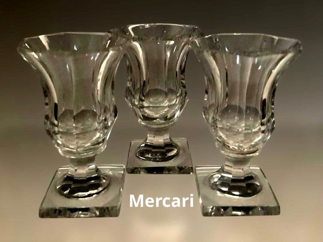 【希少】オールドバカラ リキュールグラス　ショットグラス3客セット