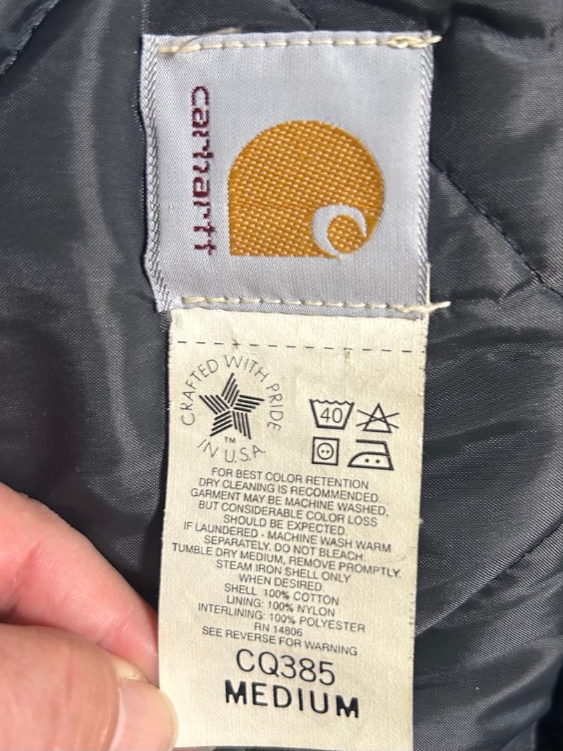 Carhartt ブラック フード付きジャケット M