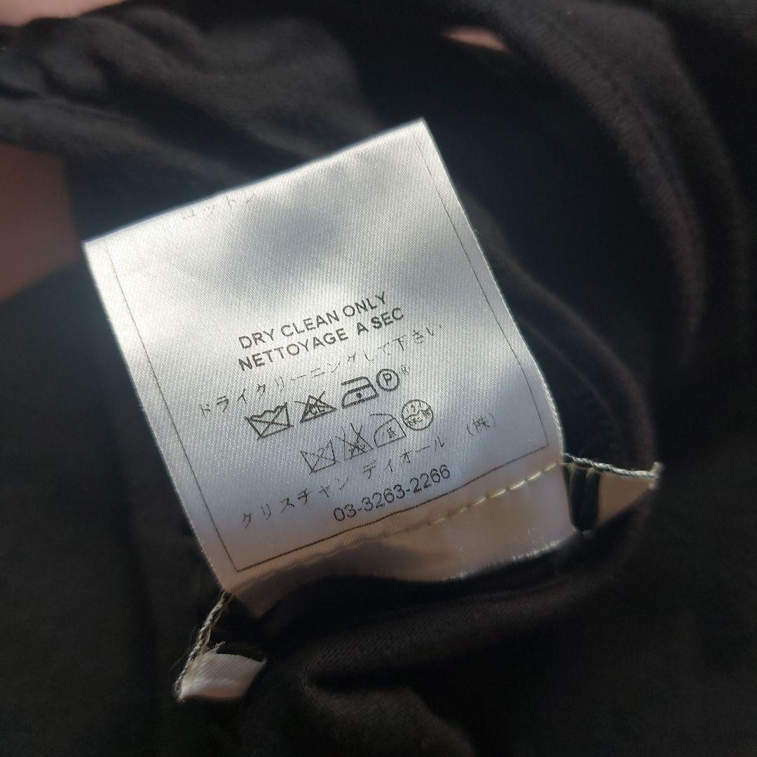 Christian Dior 黒ループリボン タンクトップ キャミソール