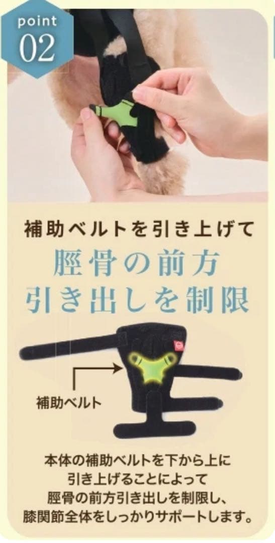 アニサポ ニー anifull 犬用 膝サポーター 前十字靭帯