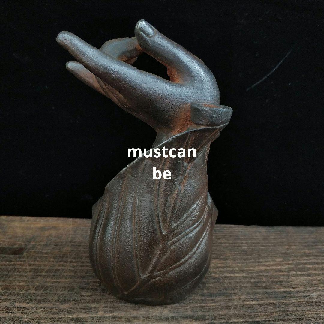 鉄器 如来仏像 倒流香 薫香炉 茶室 客間 装飾品 工芸品 置物