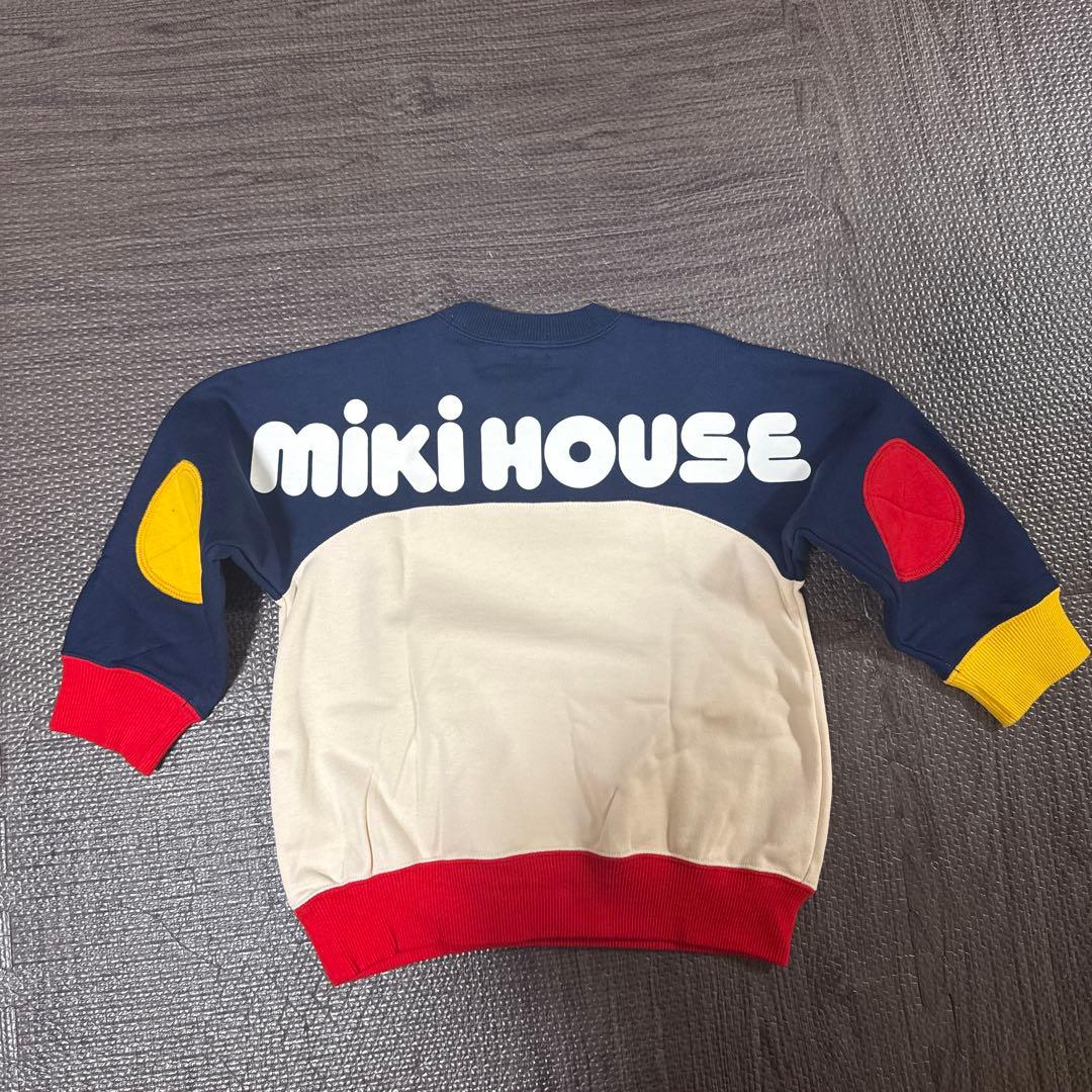【MIKI HOUSE】新品未使用　カラフルトレーナー　現行品