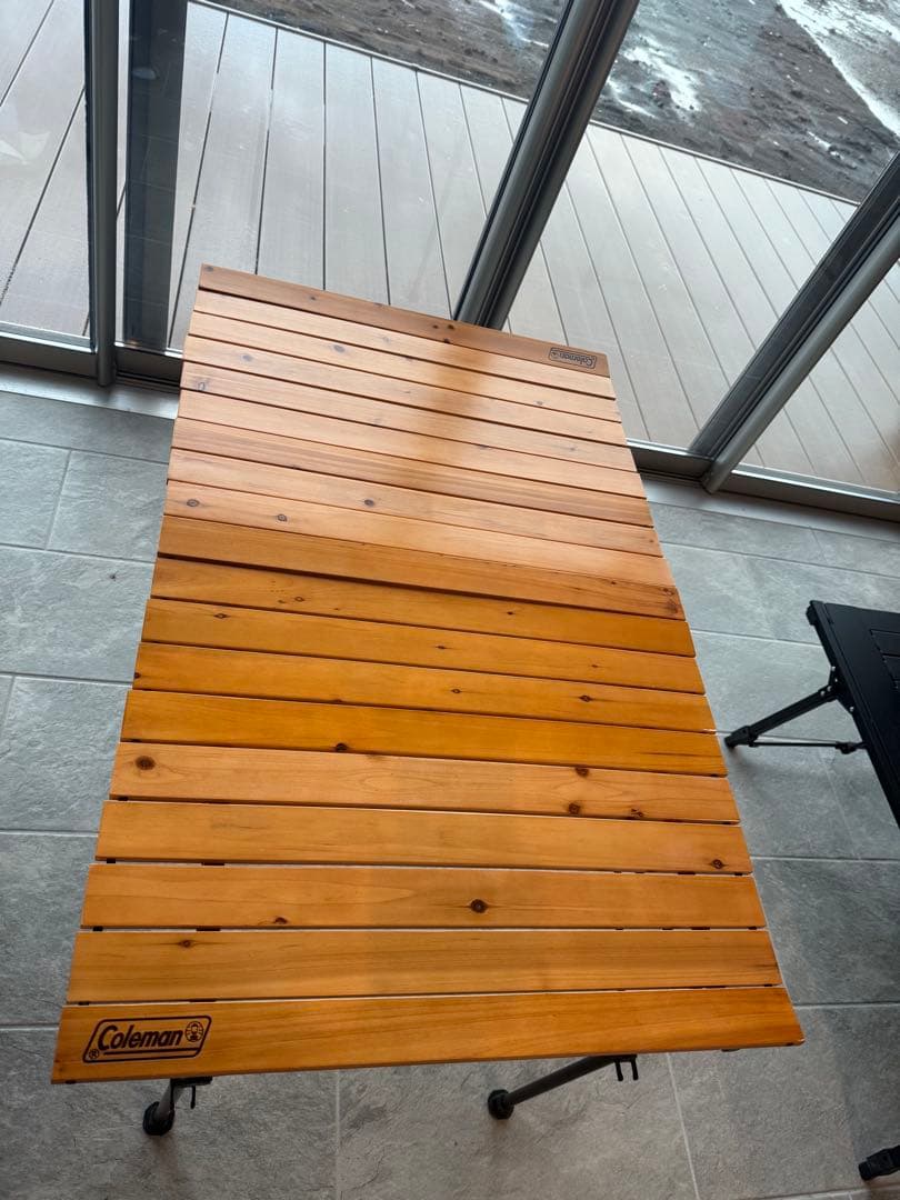 アルペンアウトドアーズ限定　コールマン ウッドロールテーブル110