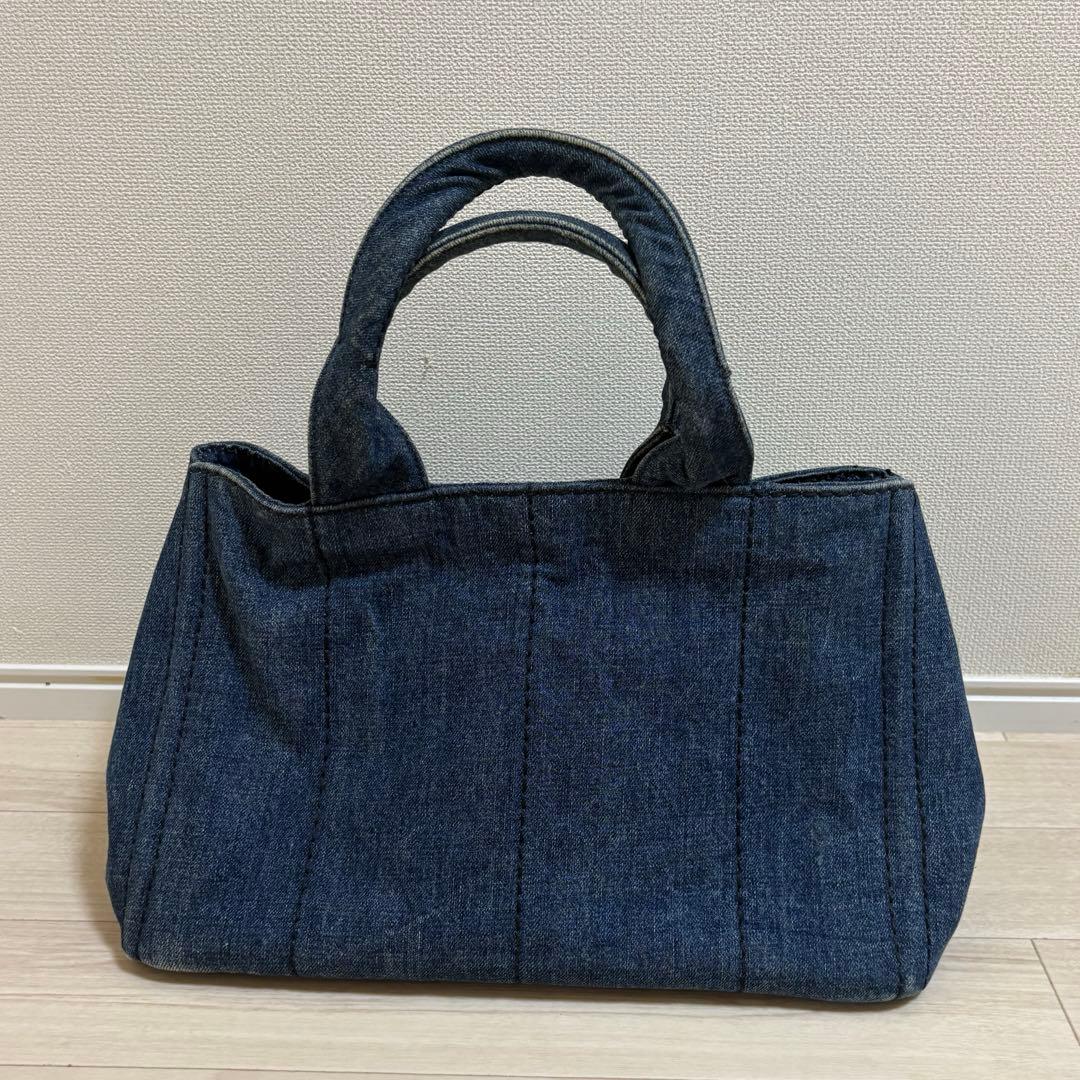 【9月30日まで特別価格】PRADA プラダ カナパ デニムトートバッグ