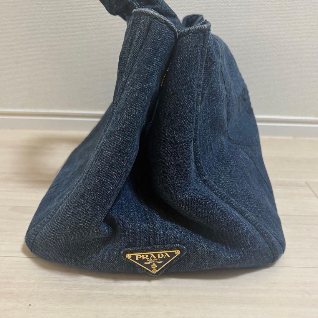 【9月30日まで特別価格】PRADA プラダ カナパ デニムトートバッグ