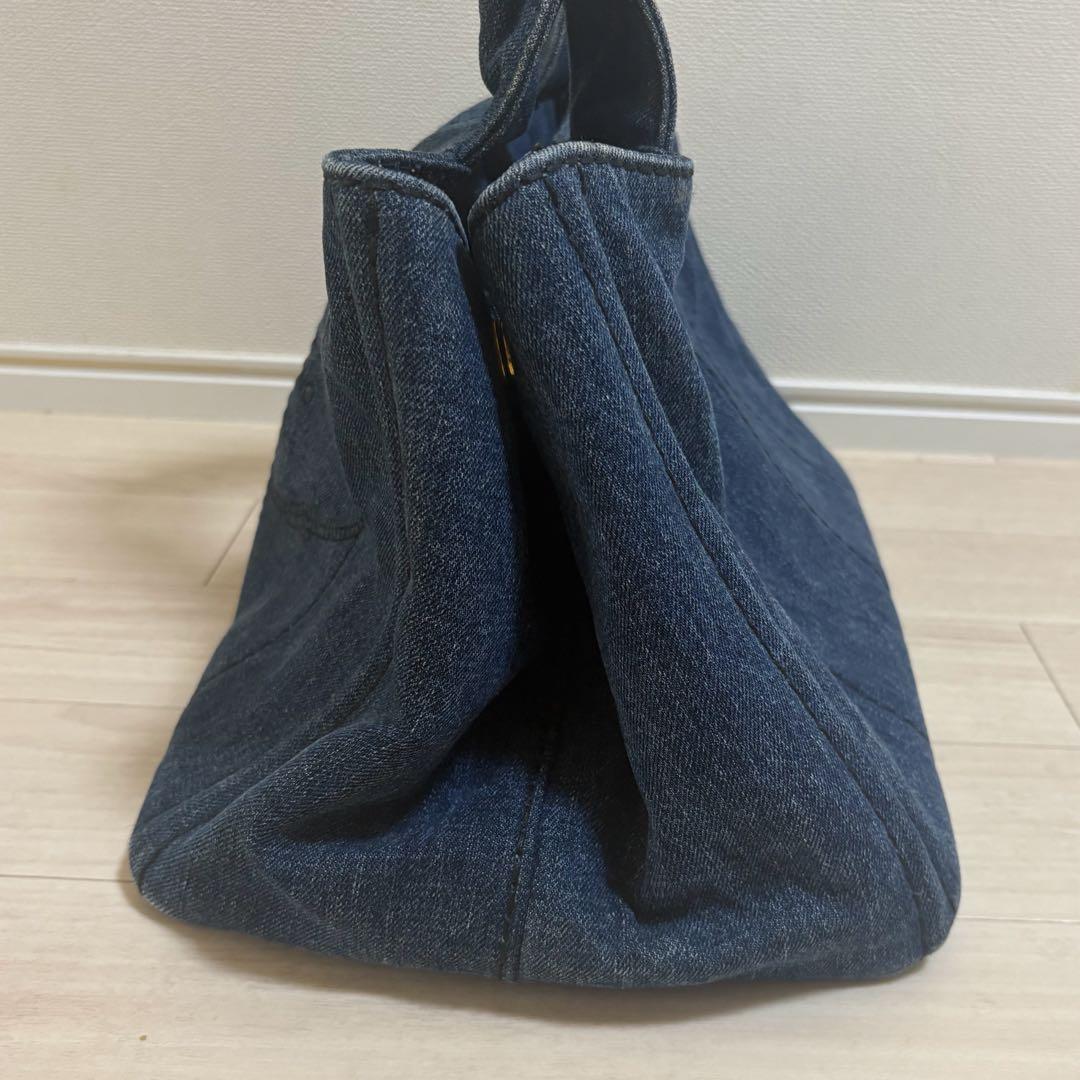 【9月30日まで特別価格】PRADA プラダ カナパ デニムトートバッグ