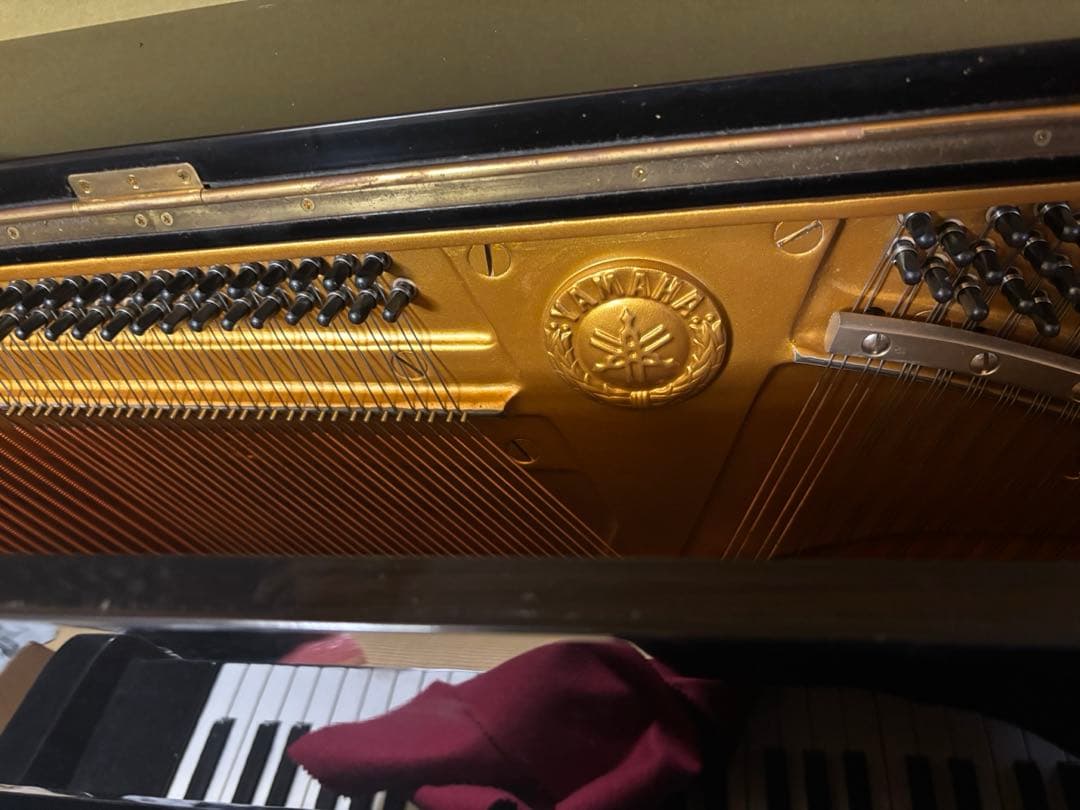 【YAMAHA】アップライトピアノ ブラック