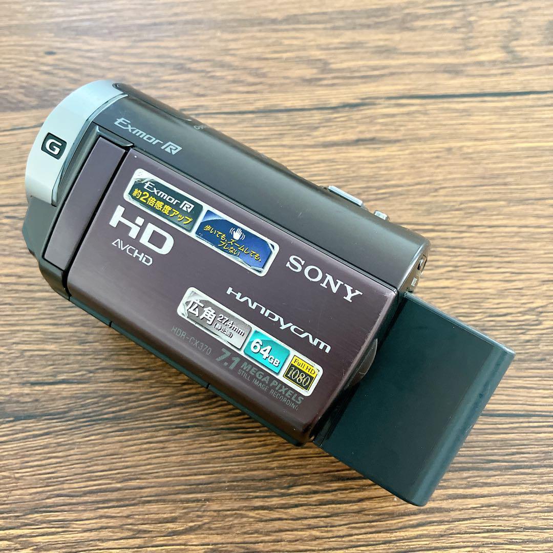 SONY　Handycam　HDR-CX370V ビデオカメラ　動作品　PC転送