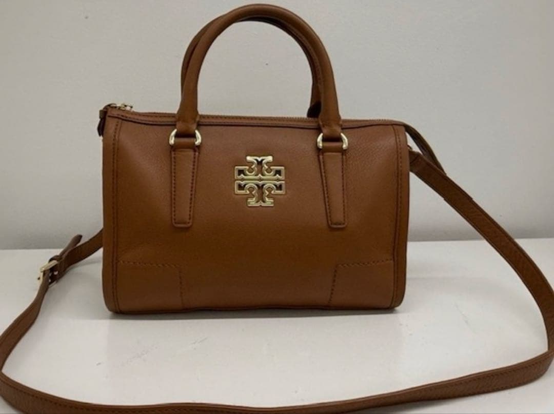 Tory Burch ブラウンレザートートバッグ