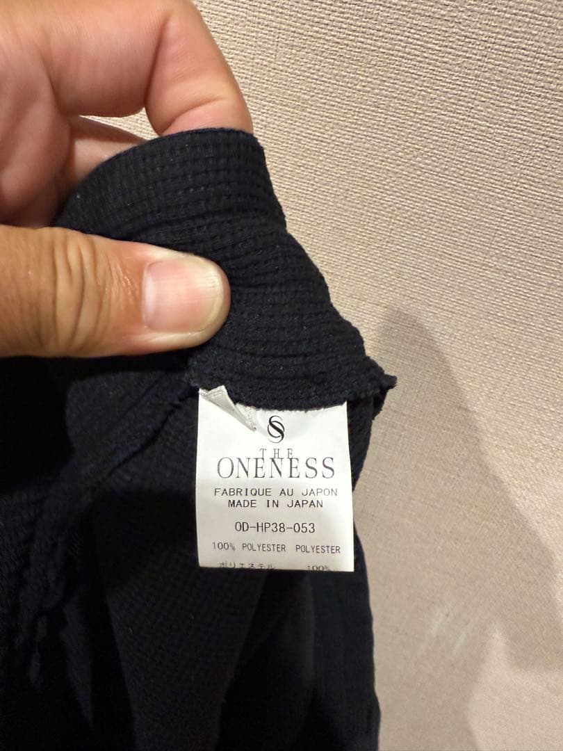 THE ONENESS ブラック サルエルパンツ