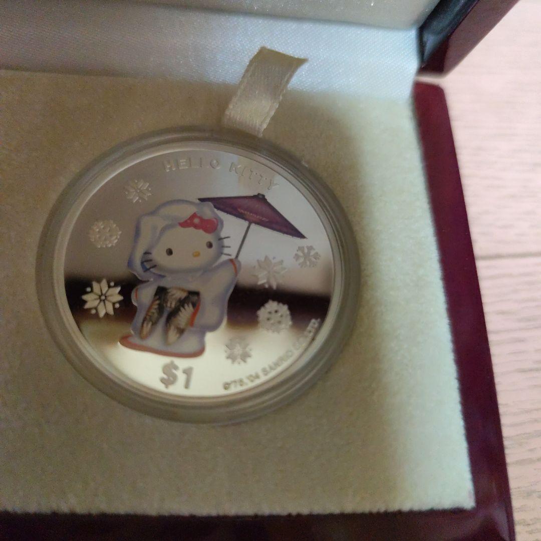 祝30周年記念ハローキティKABUKI銀貨プルーフ3枚セット