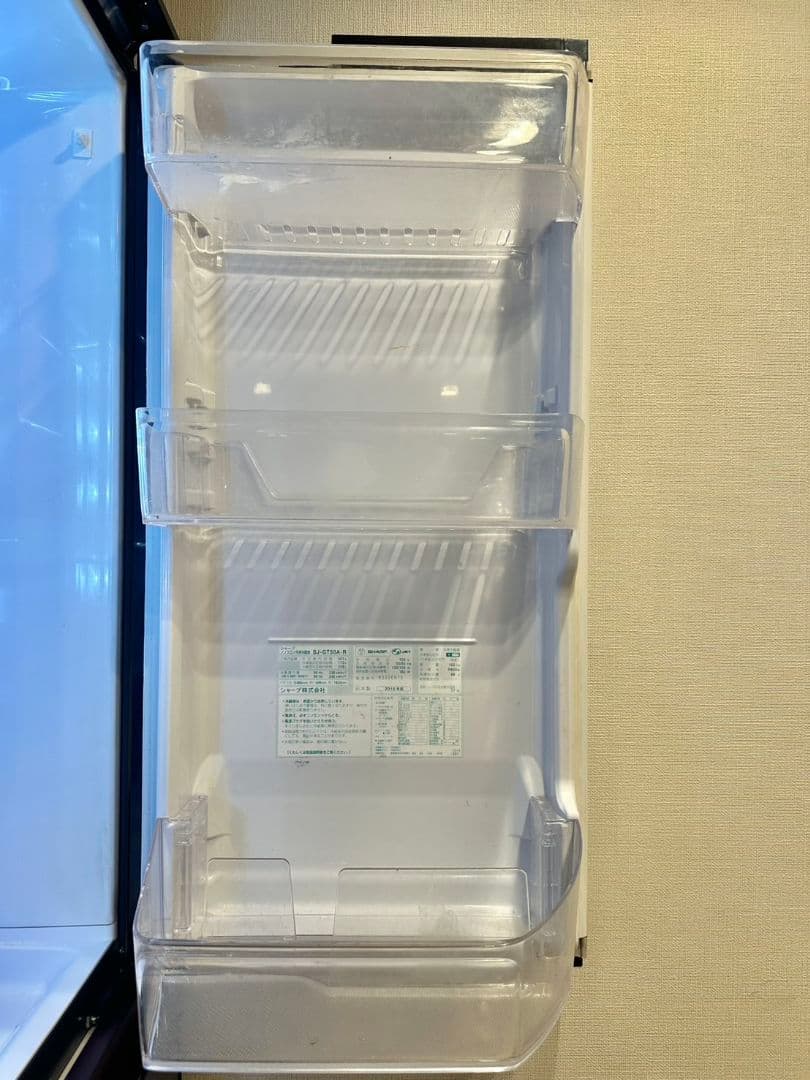 501L SHARP 6ドア SJ-GT50A-R 2015年 冷蔵庫
