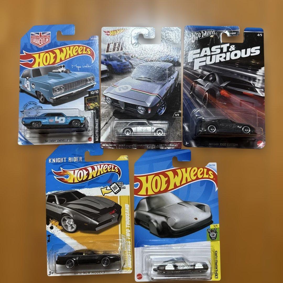 Hot Wheels 5台セット ナイトライダー ワイルドスピード 911