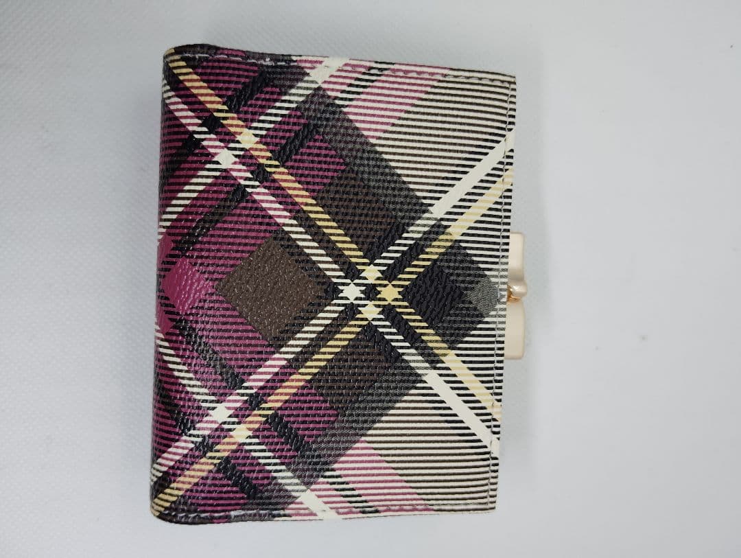 特価！袋箱付き新品ヴィヴィアンウエストウッドチェック柄 折り財布