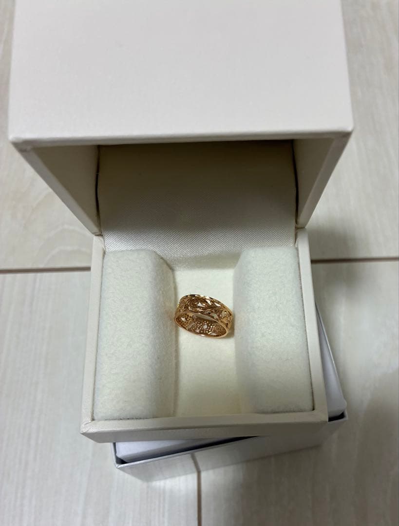14k ハワイアンジュエリー　6号　指輪　ピンクゴールド