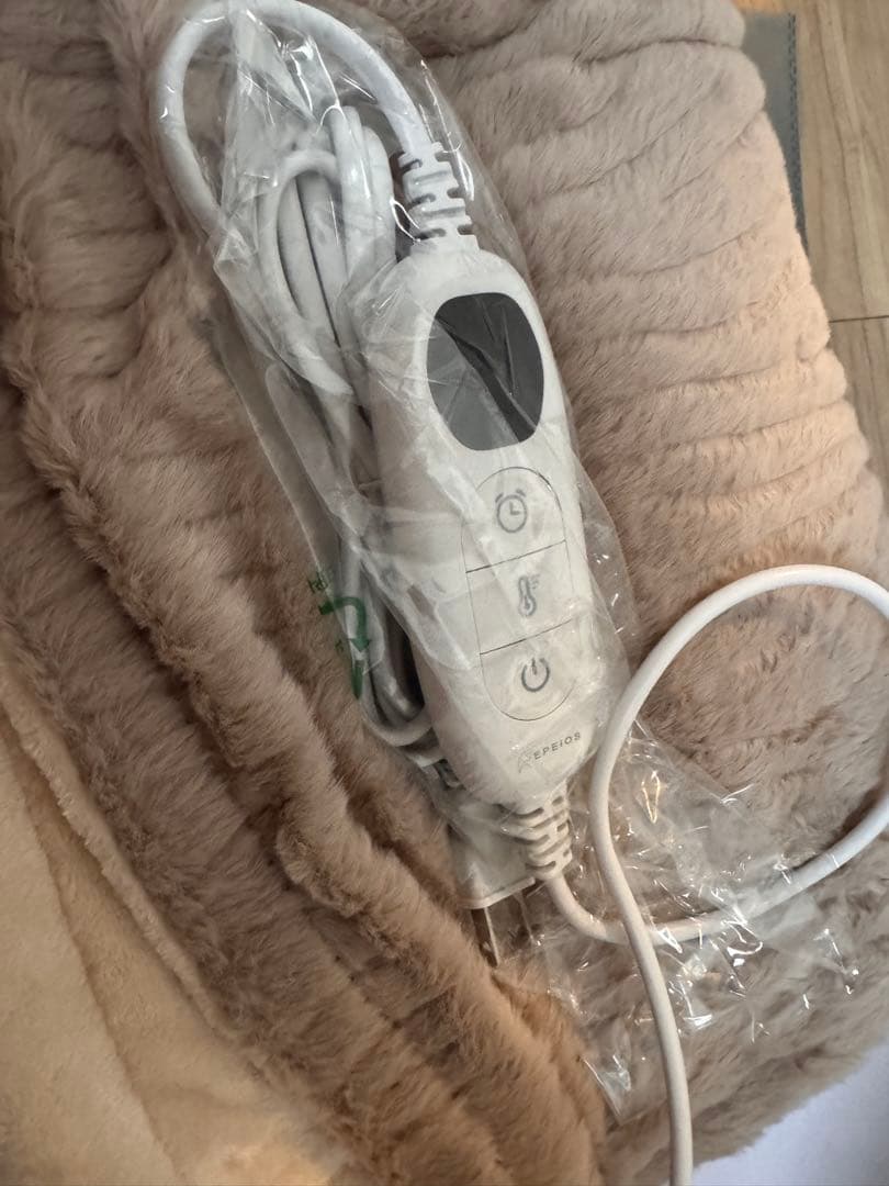 フリース電気毛布ラテベージュ