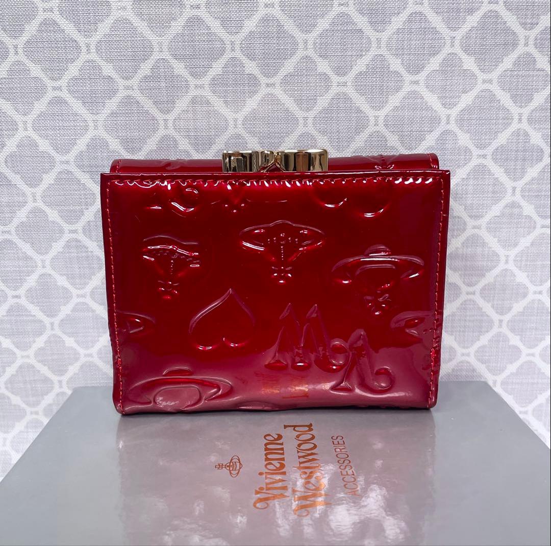 【大人気✨️ショッパー付き】新品 Vivienne Westwood エナメル 赤