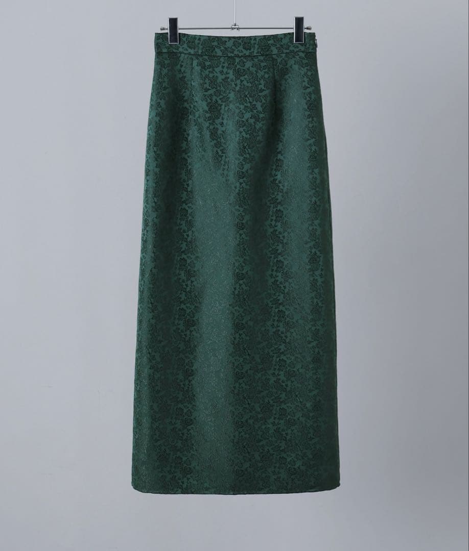 etoll. フラワージャガードセットアップドレス ペプラムブラウス スカート