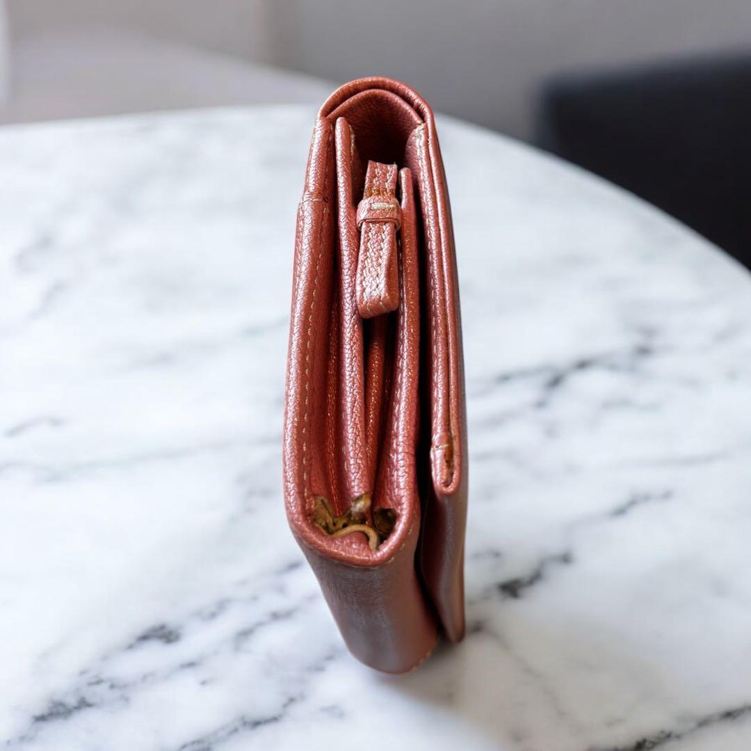 新品 KITAMURA キタムラ ピンク 桜色 ラメ レザー 折り財布