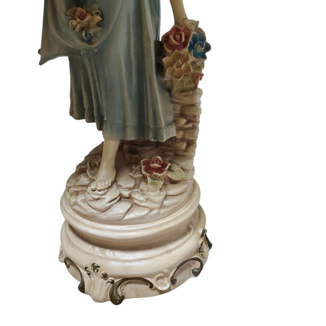 【激レア/特大90cm】高級 陶器製 アンティークランプ 西洋美術 フィギュリン