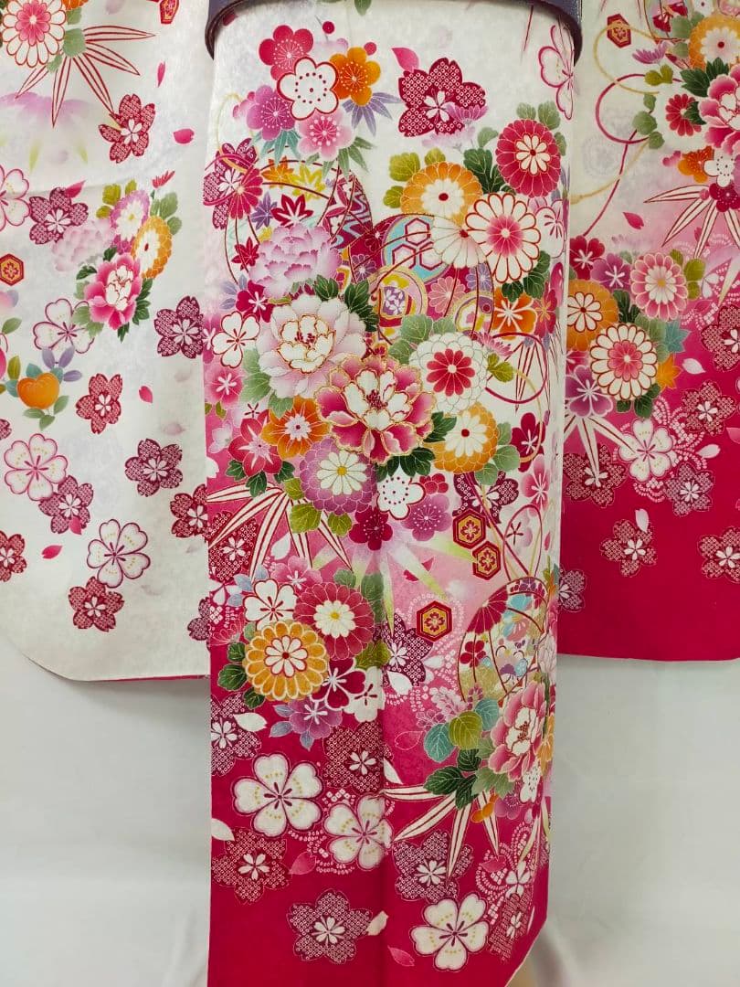 売約済み【まだ間に合う】★★正絹　プリンセススタイル　振袖3点セット★★