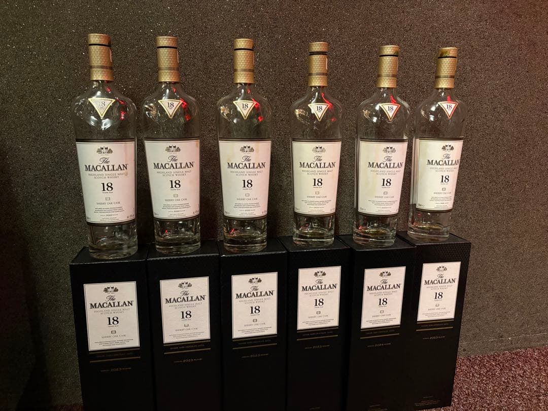 ユ*ナ様 MACALLAN 18年 空瓶6本セット