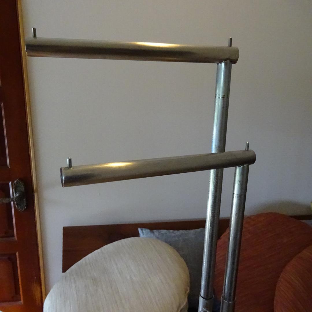 さ*ち様 2点 真鍮系ステンアイアン ハンガーラックコートスタンド アンティーク