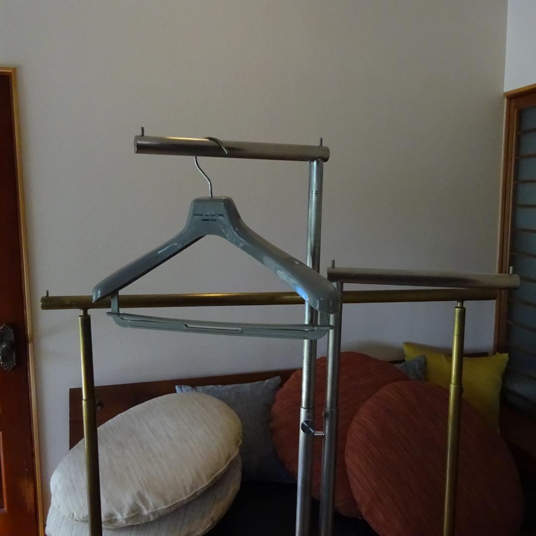 さ*ち様 2点 真鍮系ステンアイアン ハンガーラックコートスタンド アンティーク