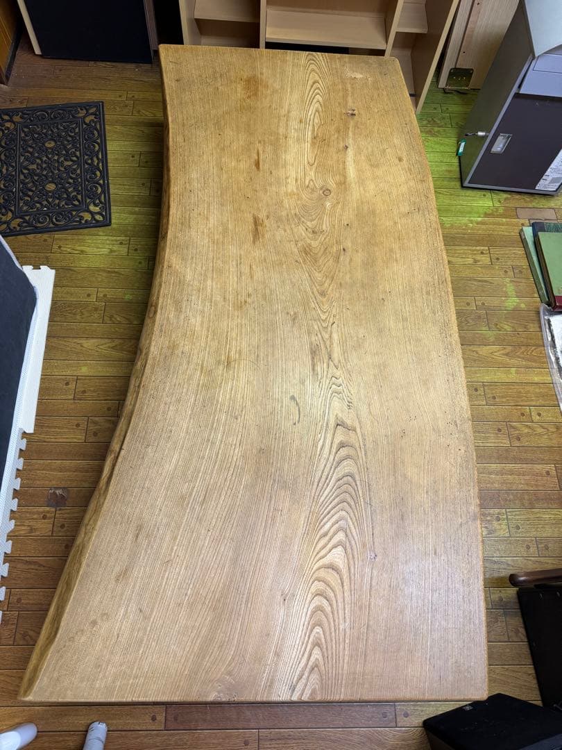 1枚板　机　テーブル　座卓　レトロ