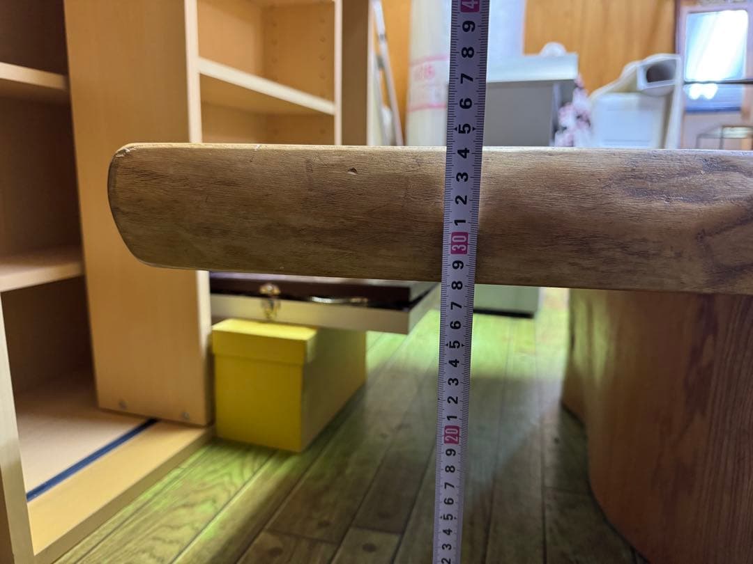 1枚板　机　テーブル　座卓　レトロ