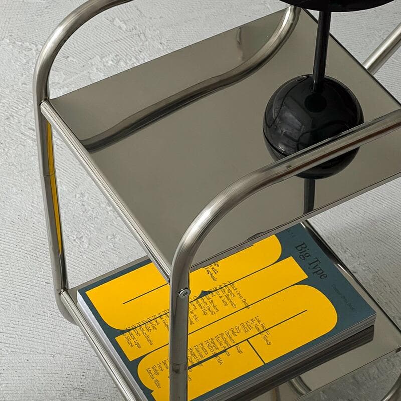 ※格安出品 ステンレス２段アーチサイドラック 【ART OF BLACK】 韓国