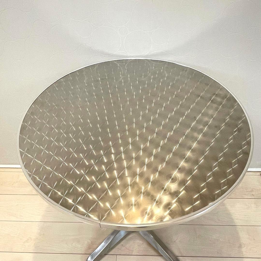 【希少】ヴィンテージ メタリック ラウンドテーブル ダイナー仕様 レトロモダン
