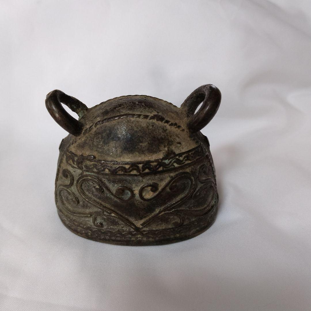 寺院　仏鈴　青銅　ミャンマー　アンティーク　牛　カウベル