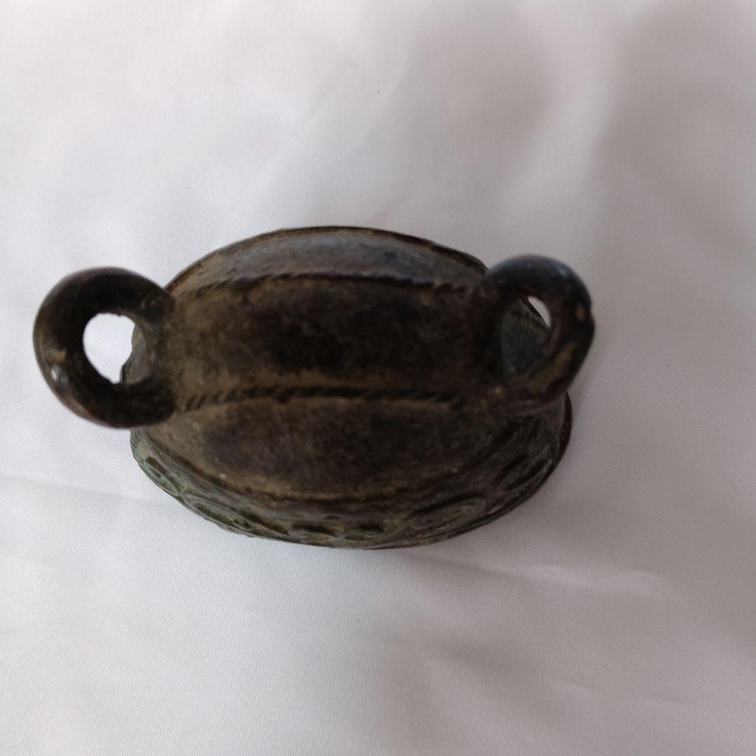 寺院　仏鈴　青銅　ミャンマー　アンティーク　牛　カウベル