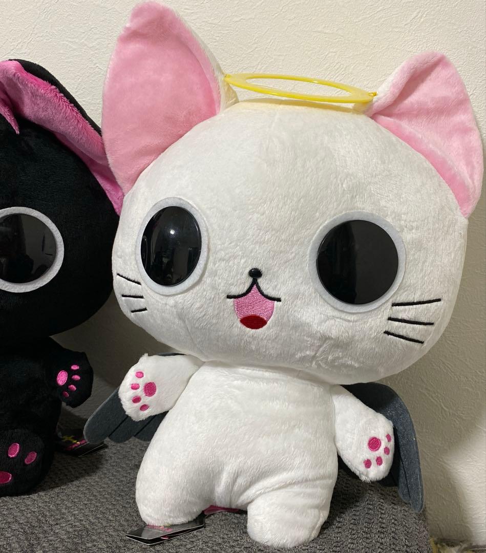 激レア！新品 特大 にゃんぱいあ　にゃてんし　ぬいぐるみ　２体セット　タグ付き