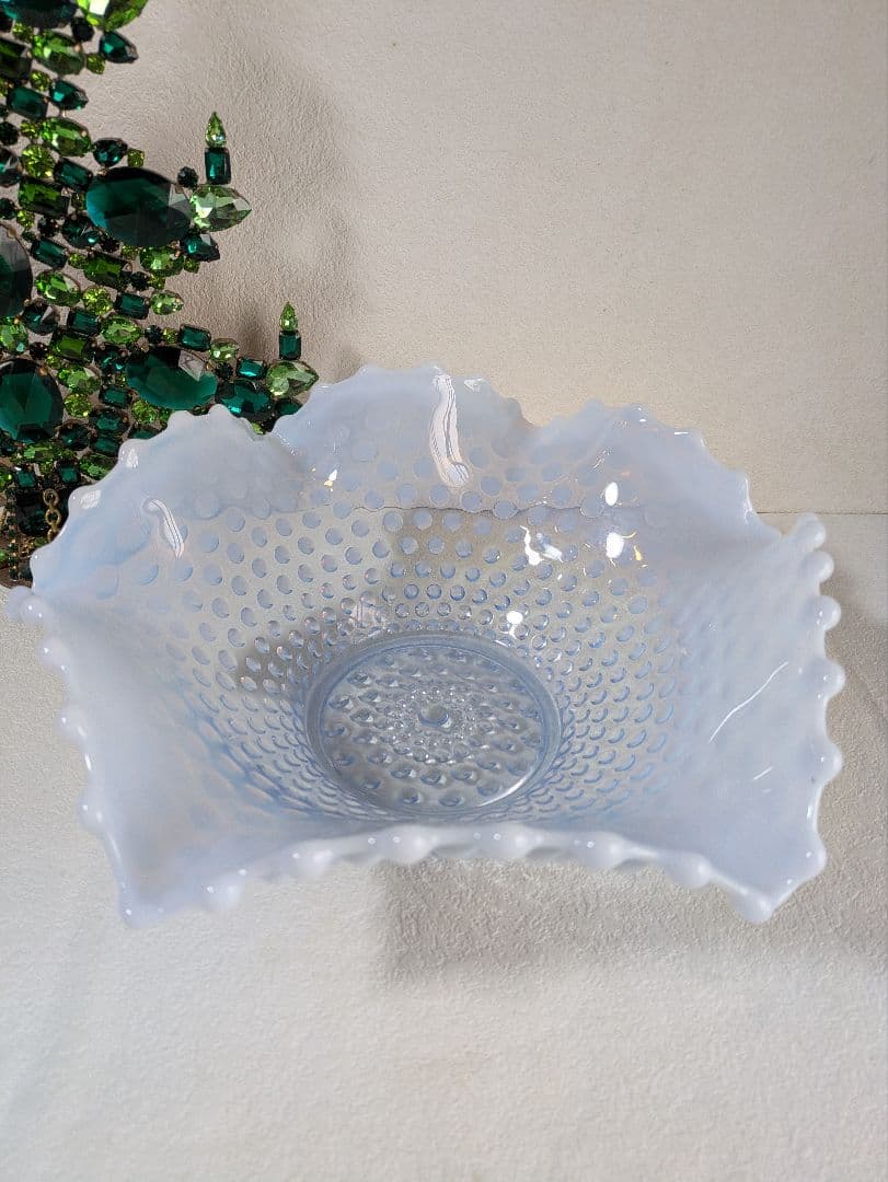 Duncan Miller社　ラージブルーオパルセントホブネイル　フリルボウル