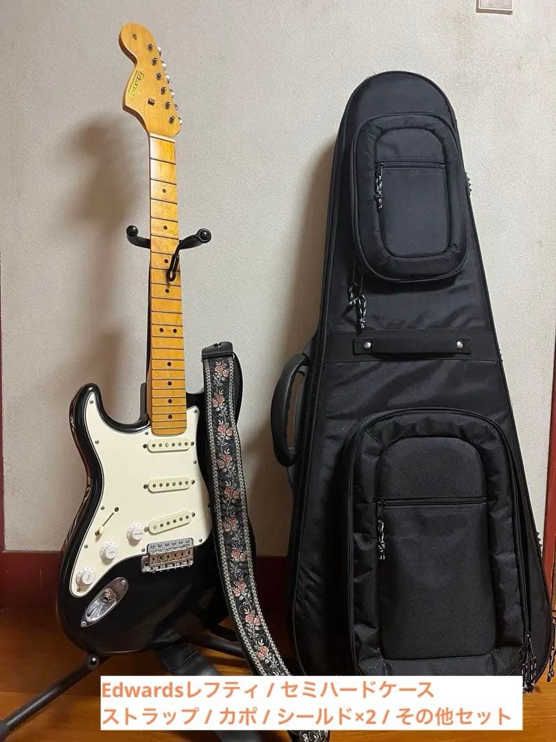 Edwards E-SE-100Mレフティ　【セミハードケース、付属品多数！】