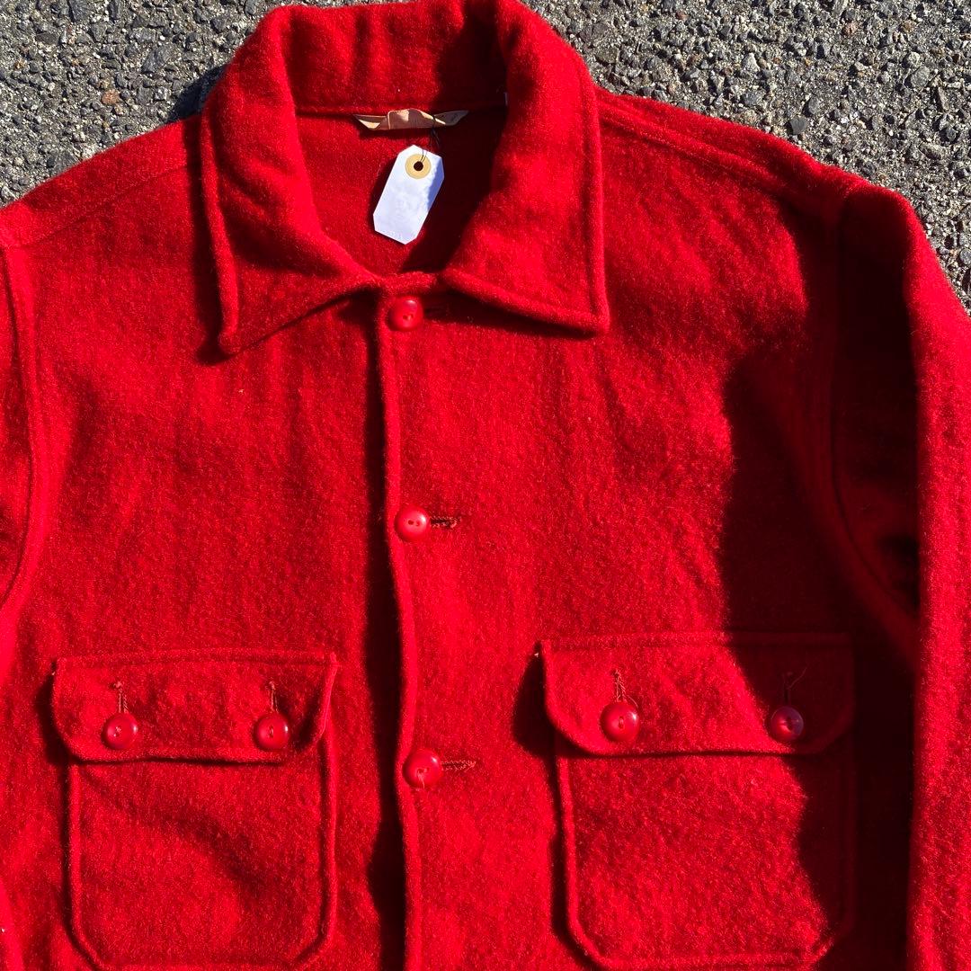 50s ボーイスカウト ウールジャケット ウールシャツ ジャケット BSA 赤