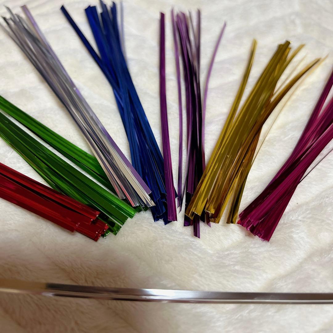 ラッピングタイ モール プレゼント バレンタイン クッキー 小物 梱包 モール