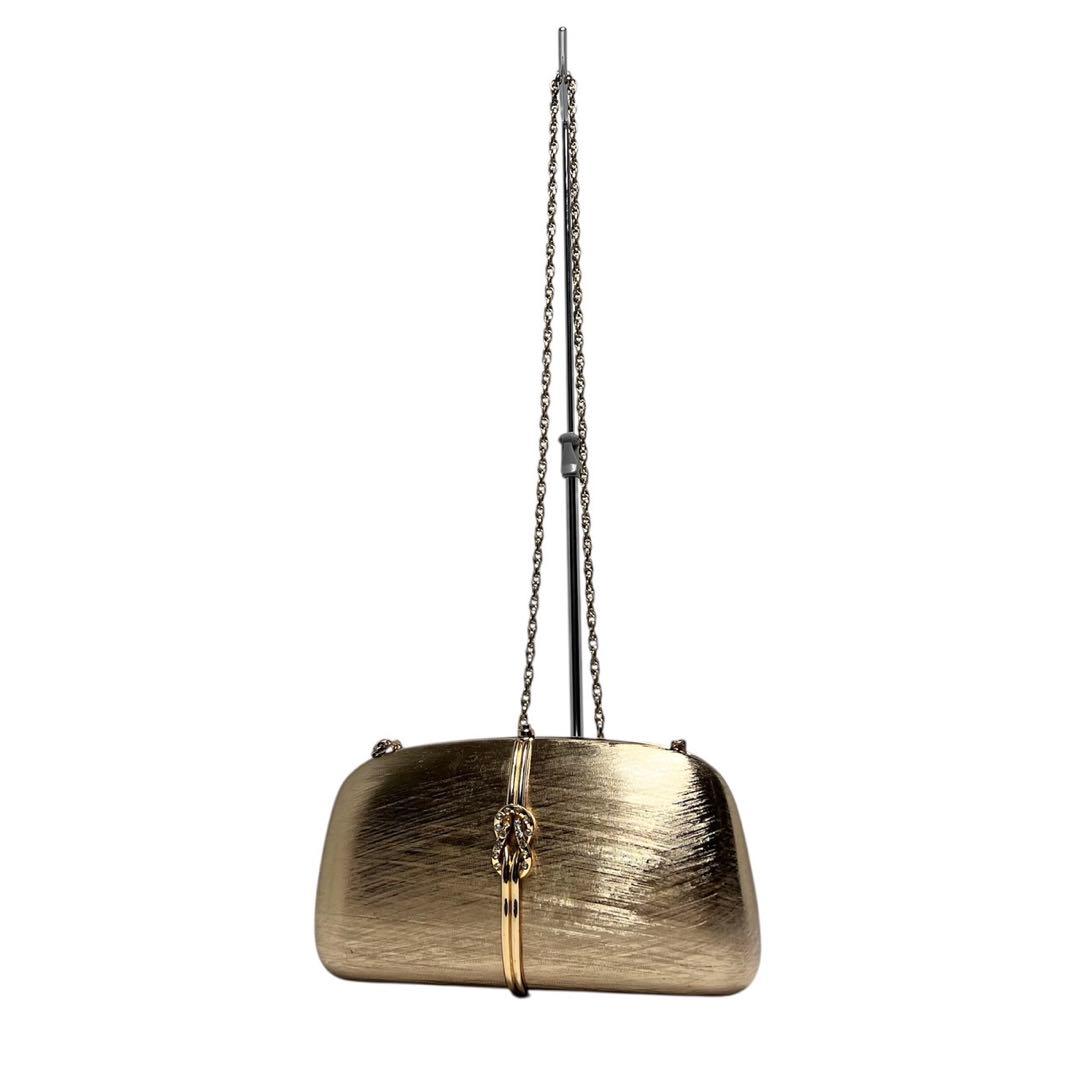 【美品】RODO ロド/ラインストーン金具/チェーン ショルダーバッグ