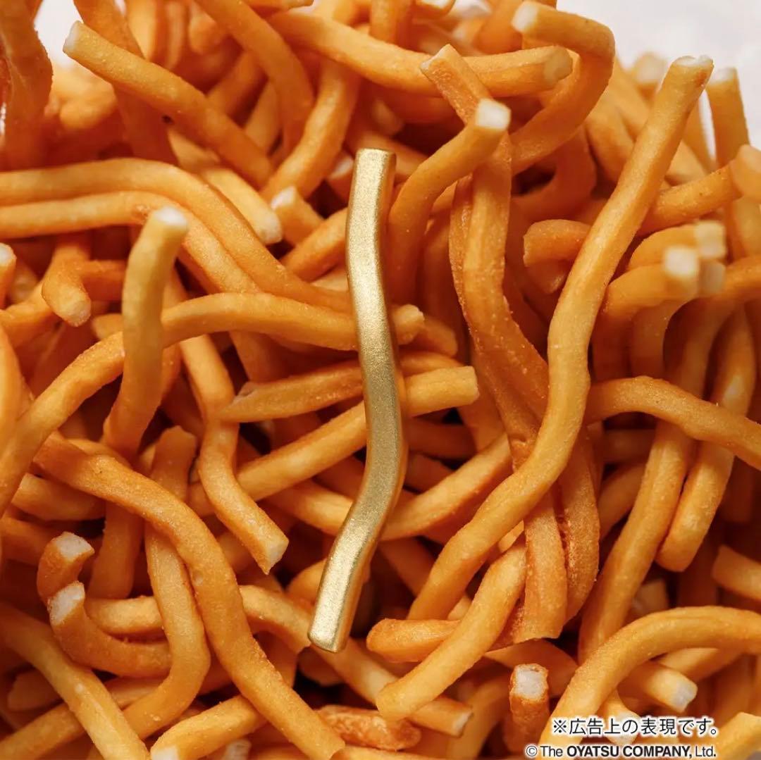 純金製 「ベビースターラーメン」1/1サイズ